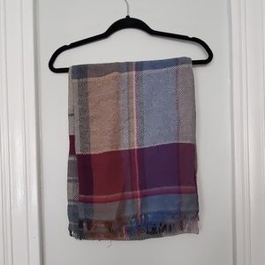 Plaid fall scarf